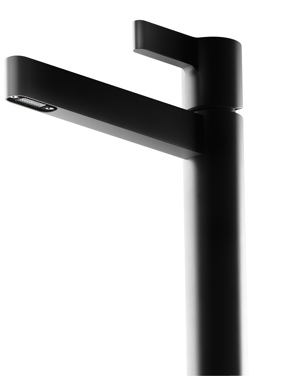 Artize Aris matte black slimline faucet — geometry of focus