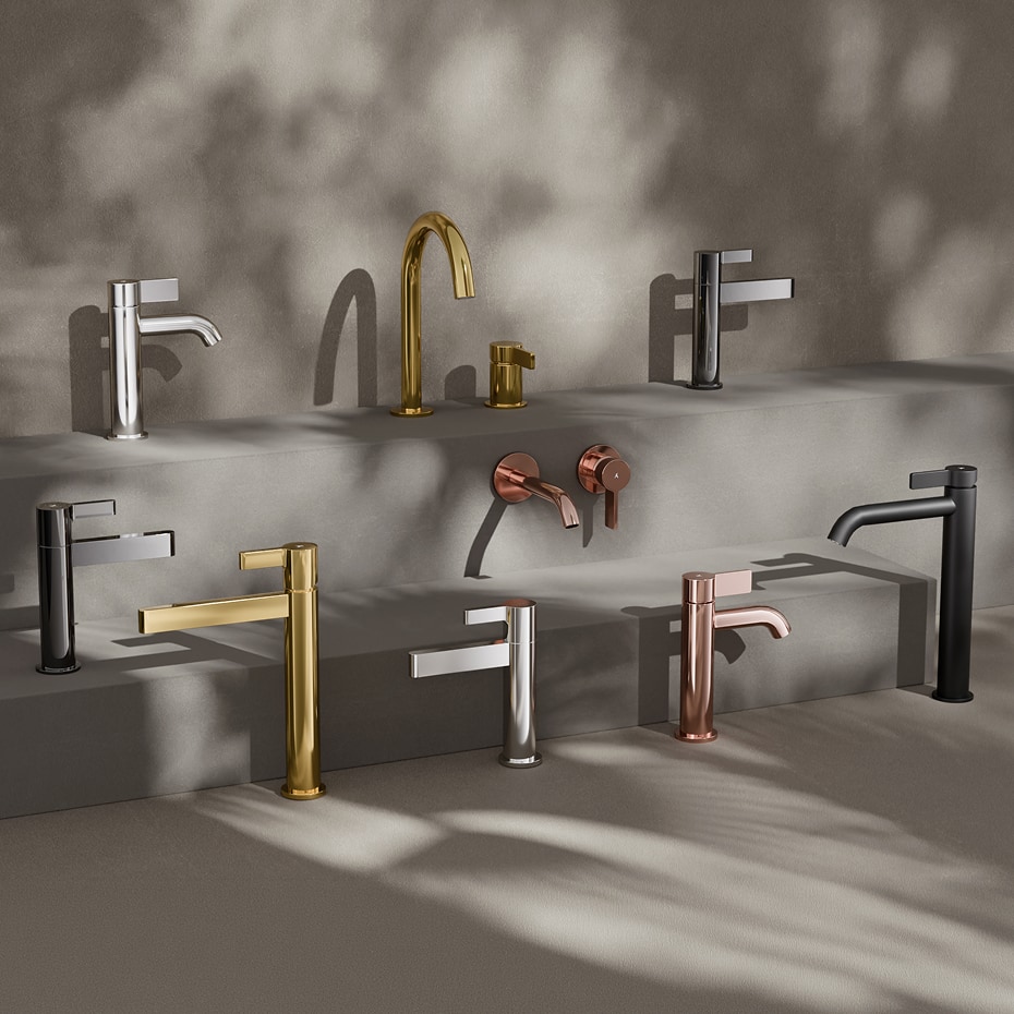 Artize full range of colour finishes — chrome, gold, matte black and more