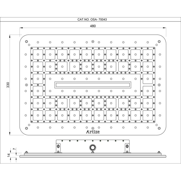Rainjoy Lumos shower 480X330mm