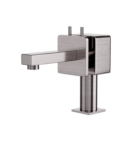 Central Hole Basin Mixer Stainless Steel