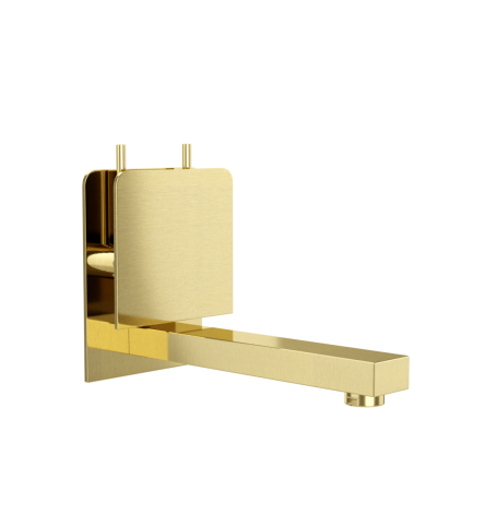 Concealed Wall Mounted Basin Mixer Gold Dust