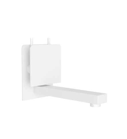 Concealed Wall Mounted Basin Mixer White Matt