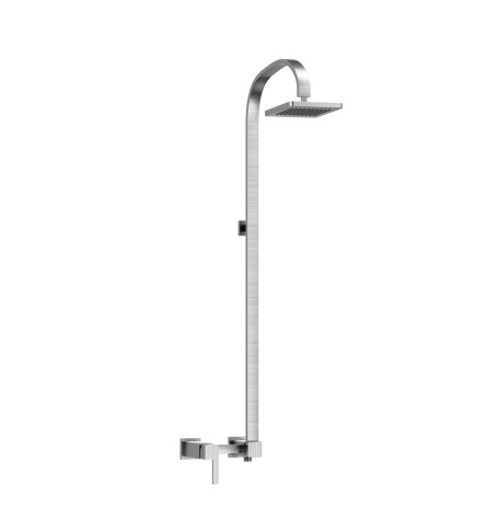 Single Lever Exposed Shower Mixer Stainless Steel