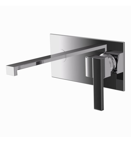 Single Lever Concealed Basin Mixer (Wall Mounted) Black Chrome