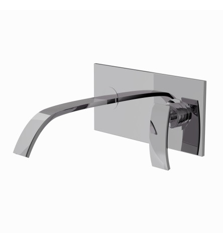 Single Lever Concealed Basin Mixer (Wall Mounted) Black Chrome
