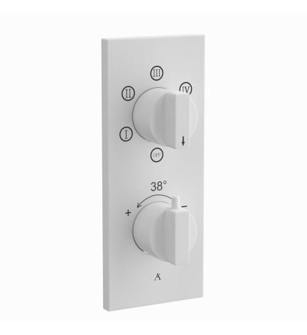Thermatik-R concealed thermostat White Matt