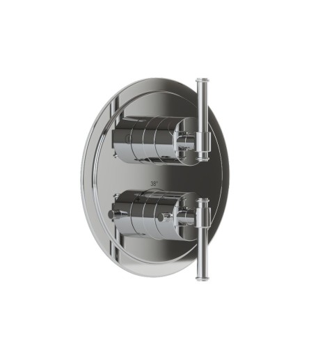 Exposed part kit of thermostatic shower mixer
