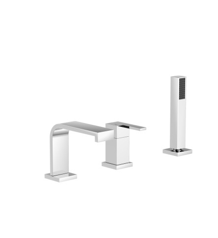 Single Lever 3 Hole Bath Tub Mixer