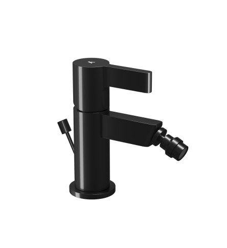 Single Lever 1-Hole Bidet Mixer with Popup Waste System