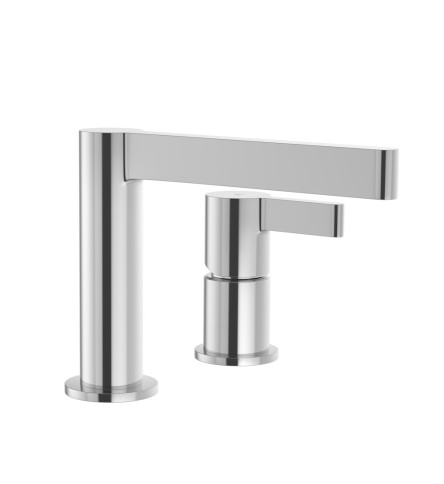 2-Hole Deck Mounted Single Lever Basin Mixer