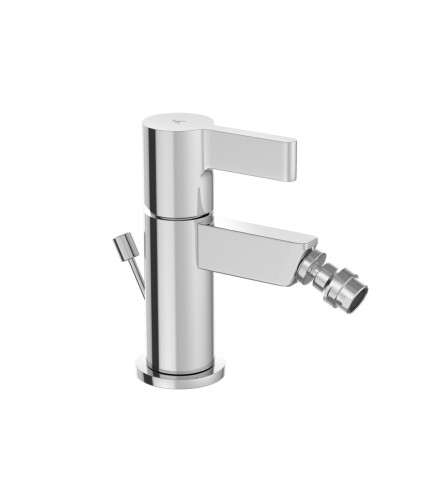 Single Lever 1-Hole Bidet Mixer with Popup Waste System