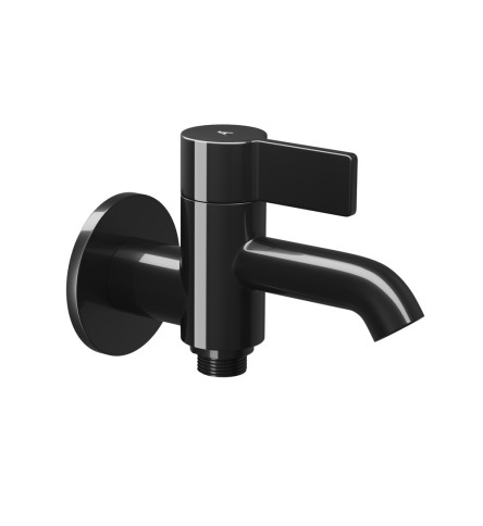 2 Way Bib Cock with Wall Flange