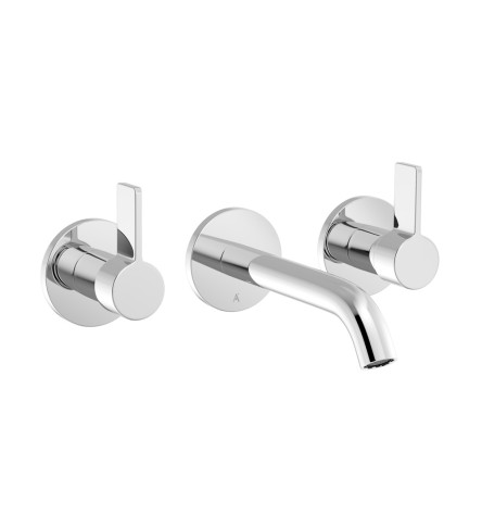 Exposed Part Kit of two concealed stop cocks with two operating lever & basin spout