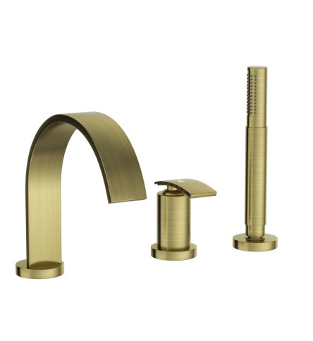 Single Lever 3 Hole Bath Tub Mixer