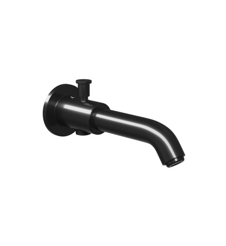 Bath Tub Spout with Button Attachment