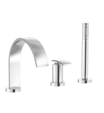 Single Lever 3 Hole Bath Tub Mixer