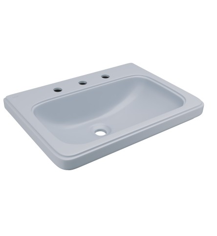 Counter top basin with 3 tap hole