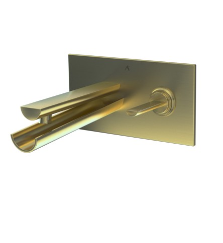 Joystick Concealed Basin Mixer (Wall Mounted) Gold Dust