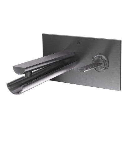 Joystick Concealed Basin Mixer (Wall Mounted) Stainless Steel