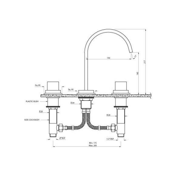 3 - Hole Basin Mixer