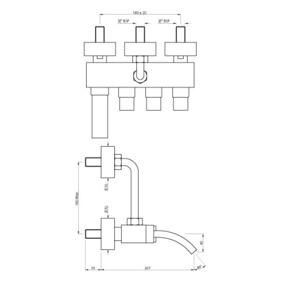 Wall Mixer