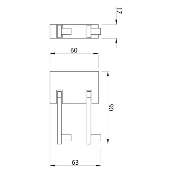 ARTIZE Double Swivel Coat Hook Duos