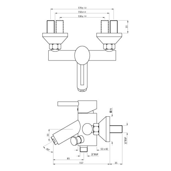Single Lever Wall Mixer