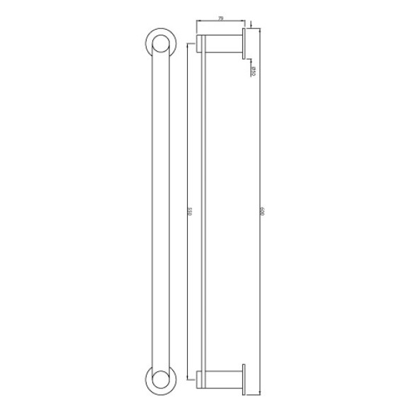 Single Towel Rail
