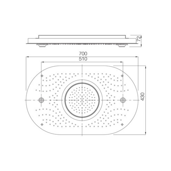 Rainjoy+ Oval Shower
