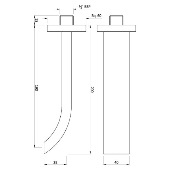 Signac Bath Tub Spout