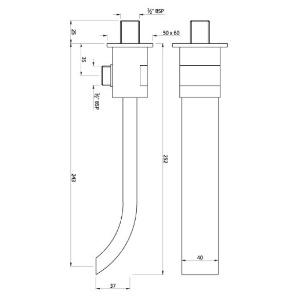 Signac Bath Tub Spout
