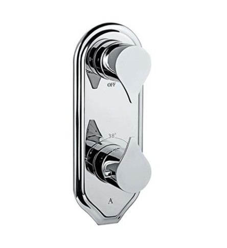 Concealed thermostat bath & shower mixer Chrome