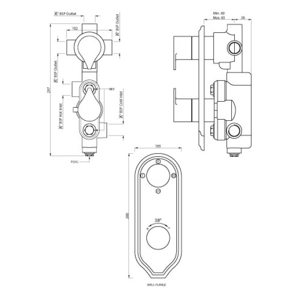 Concealed Thermostat