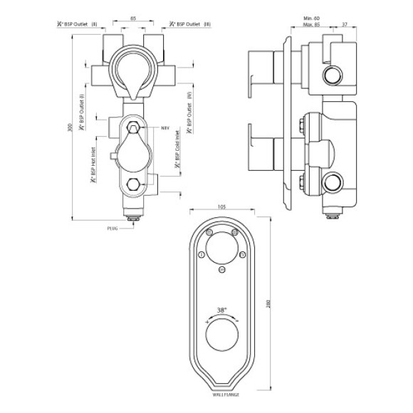 Concealed Thermostat