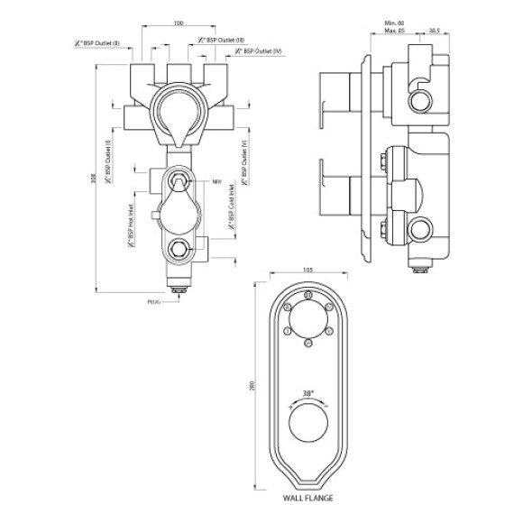 Concealed Thermostat