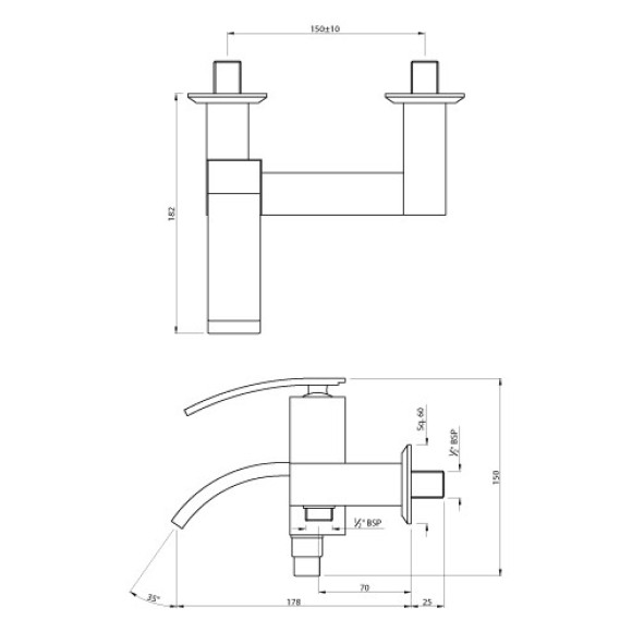 Single Lever Wall Mixer